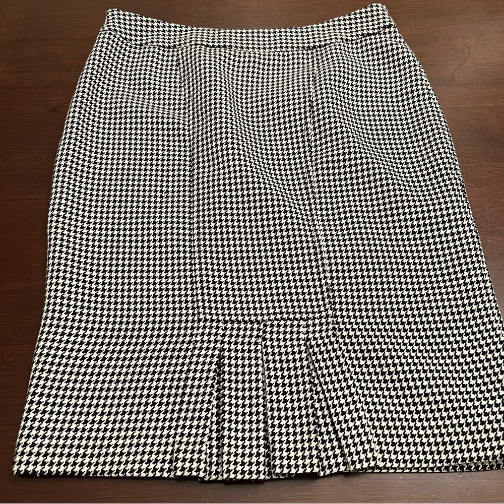 Vesti Black White Houndstooth Pencil Skirt - Picture 2 of 11